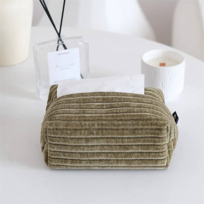 Chelsea Corduroy Tissue Box Cover by JVance®