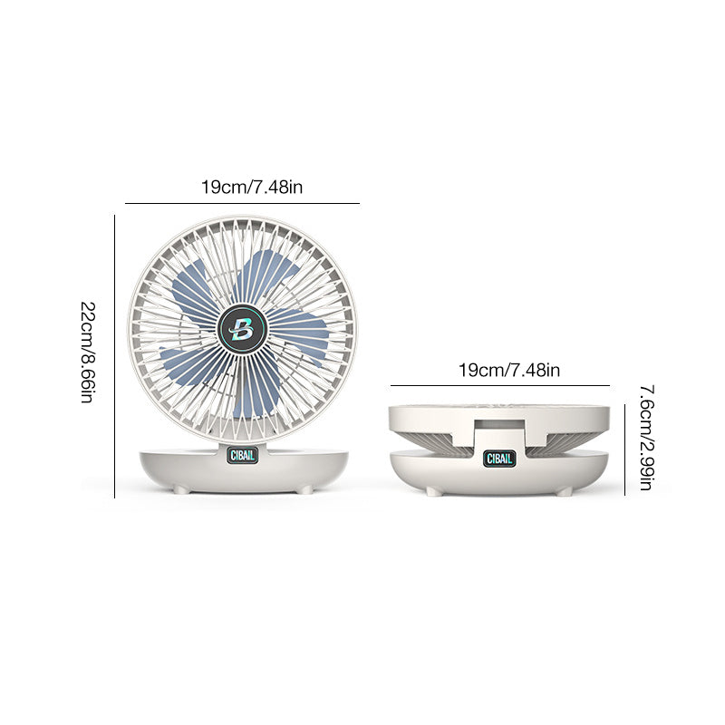 SmartFan – Kompakt 5-blads bordventilator med justerbare hastigheder