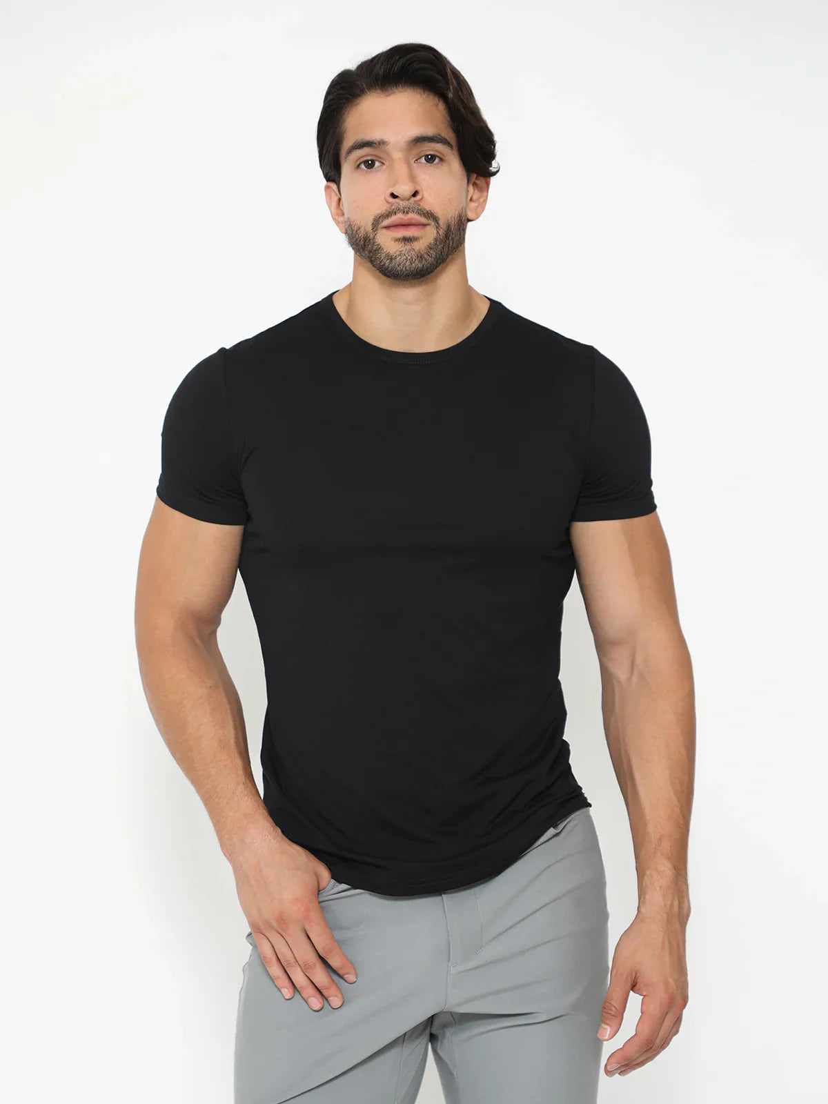 KYAN Flat-Hem Shirt Korte Mouwen