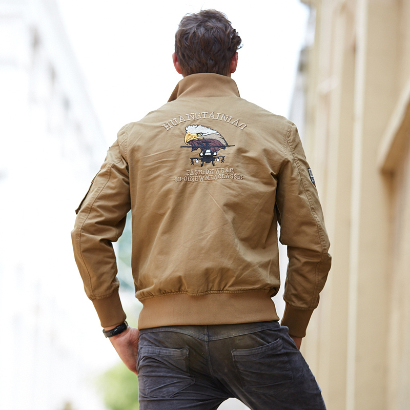 Omar – Veste zippée à manches longues avec col montant et poches
