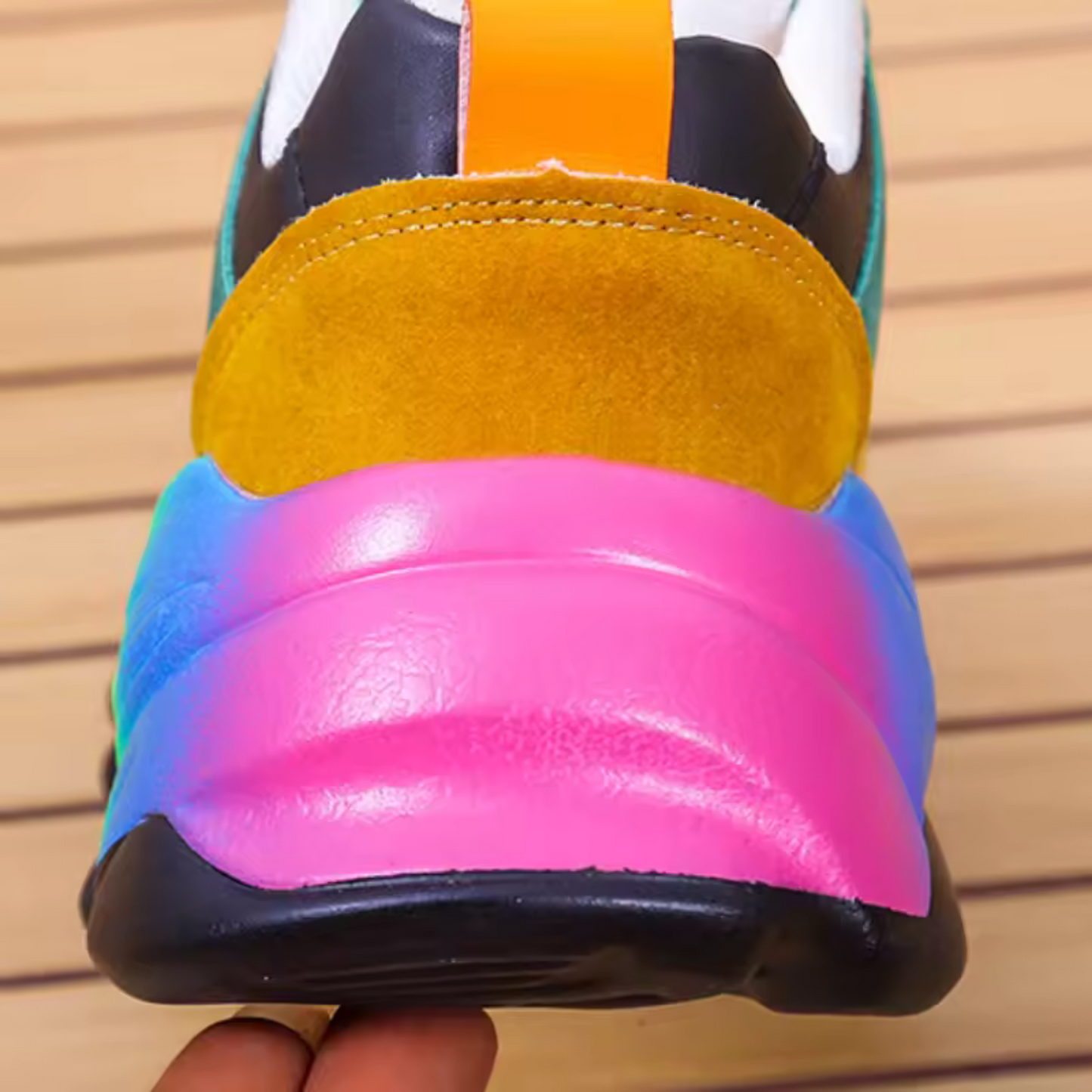 Women’s Faux Leather Chunky Platform Sneakers