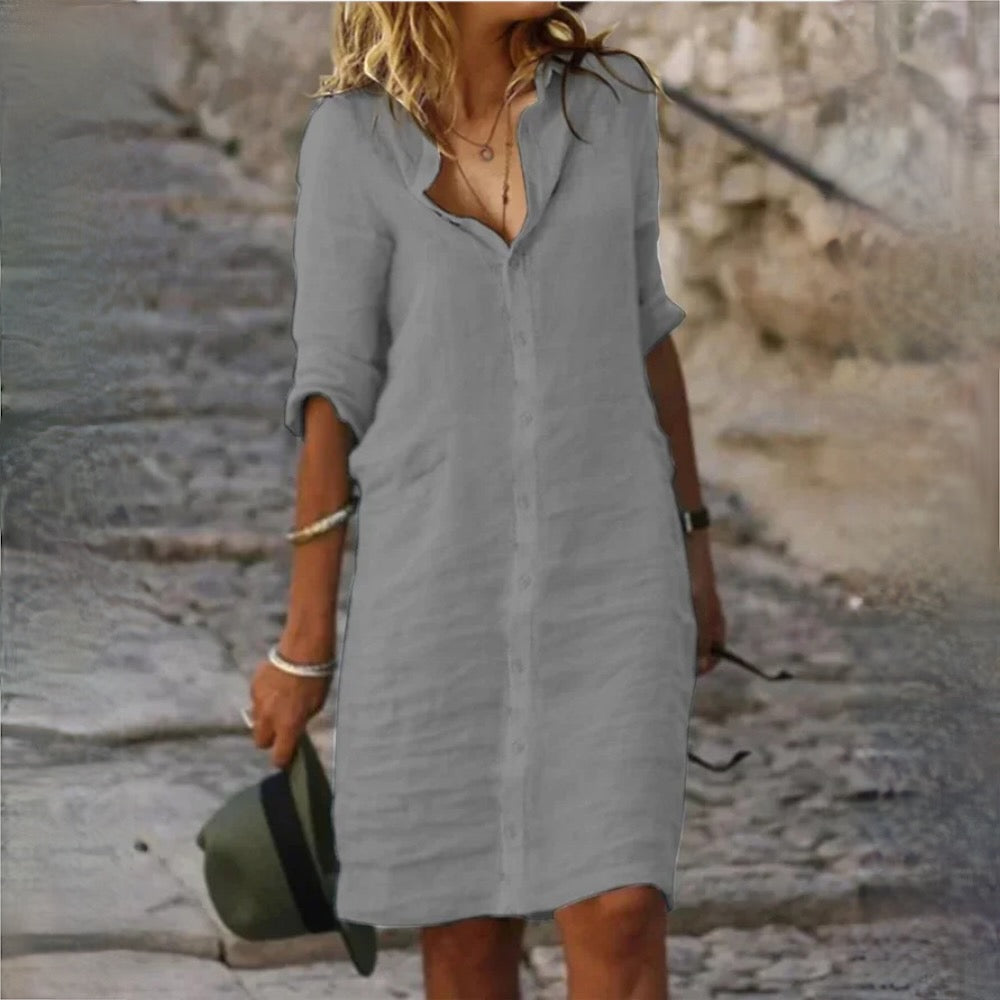 Stylisches Damen Freizeitkleid aus weichem Material – Figurbetont, vielseitig