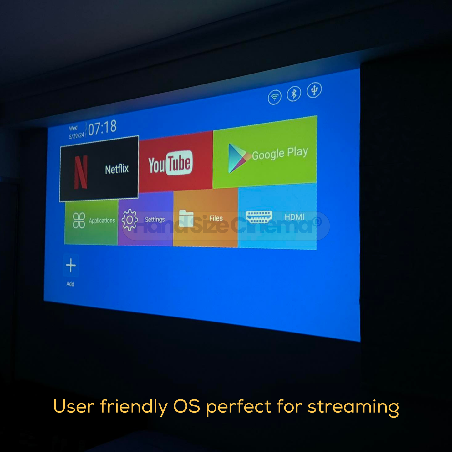 4K Smart Projector Free 60 Projector Screen