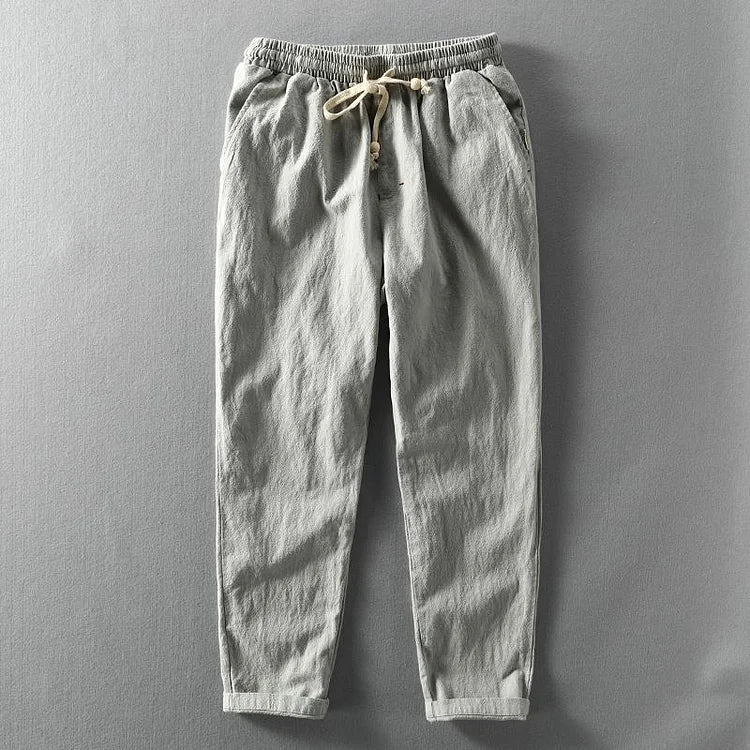 Vintage Japanse Losse Katoen Linnen Casual Broek