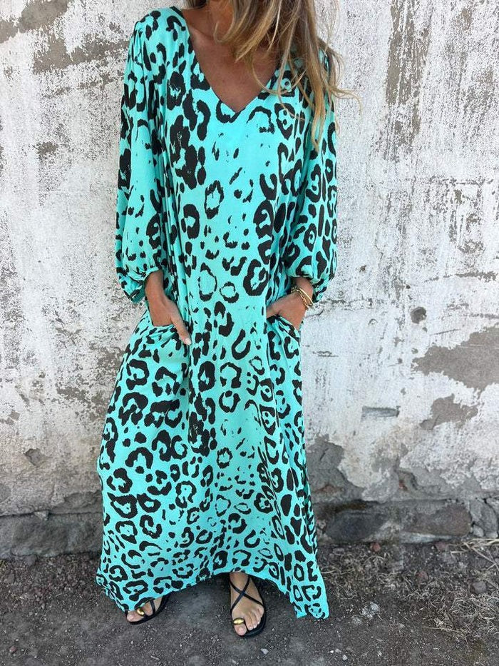Fiona | Rochie lungă imprimată