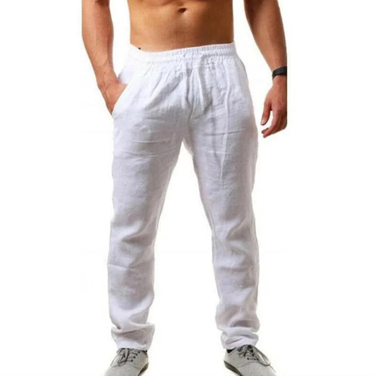 Vintage Koord Casual Katoen Linnen Broek