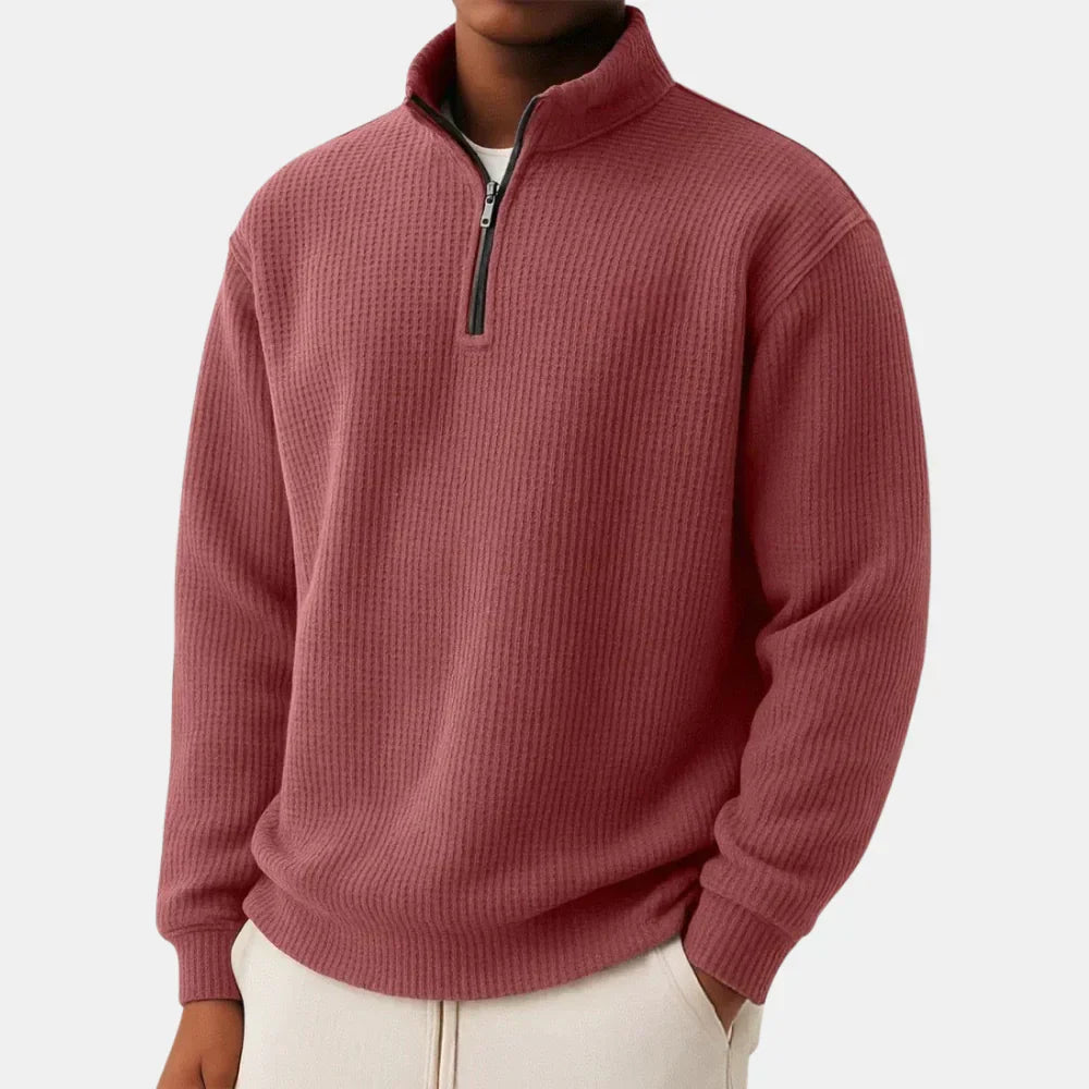 Shachar – Afslappet sweater med lynlås