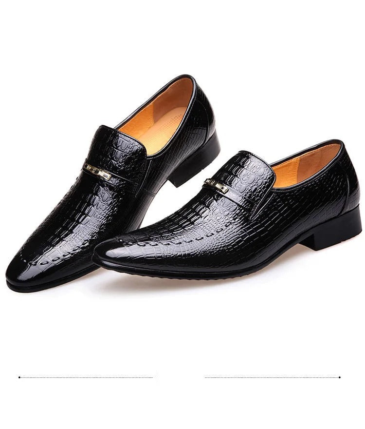 VärdStil by skörten Sweden: Timeless Swedish-Italian Designed Crocodile-Embossed Business Oxfords