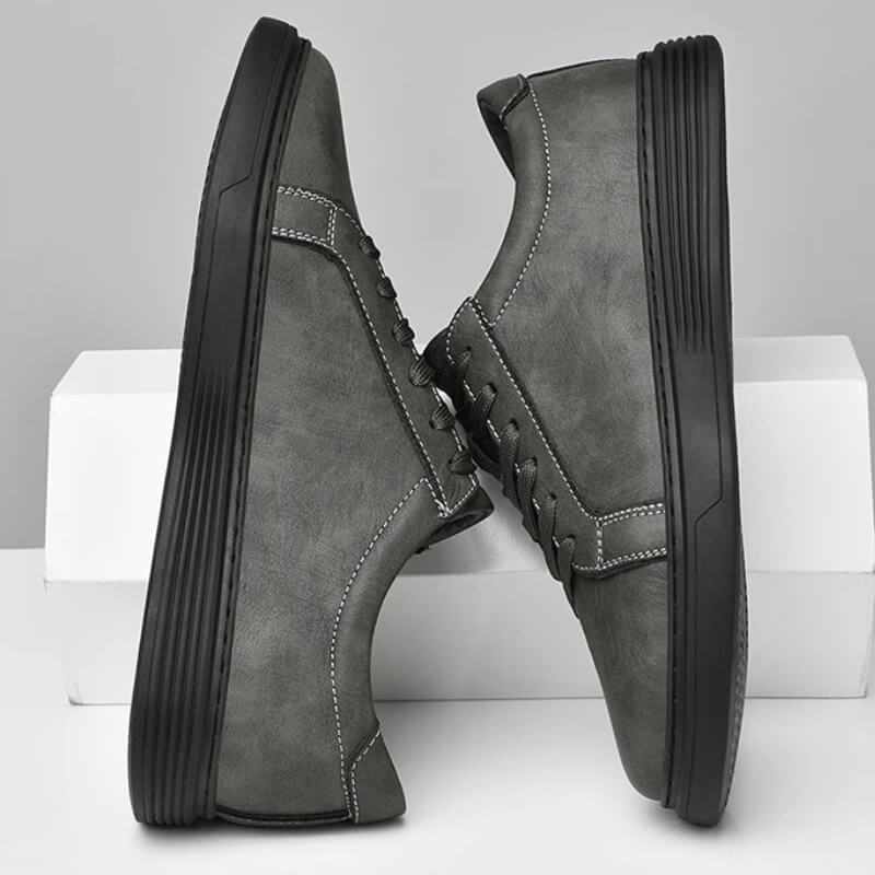 Milanoverdi Hand-Stitched Genuine Italian Leather Sneakers