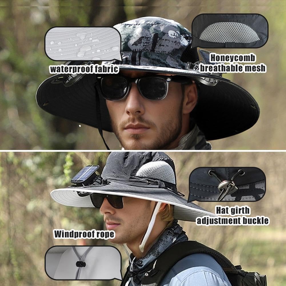 Solbreeze: The Only Chargeable Solar-Powered Cooling, Shade-Giving, Quick-Dry Unisex Hat with High Performance Fans