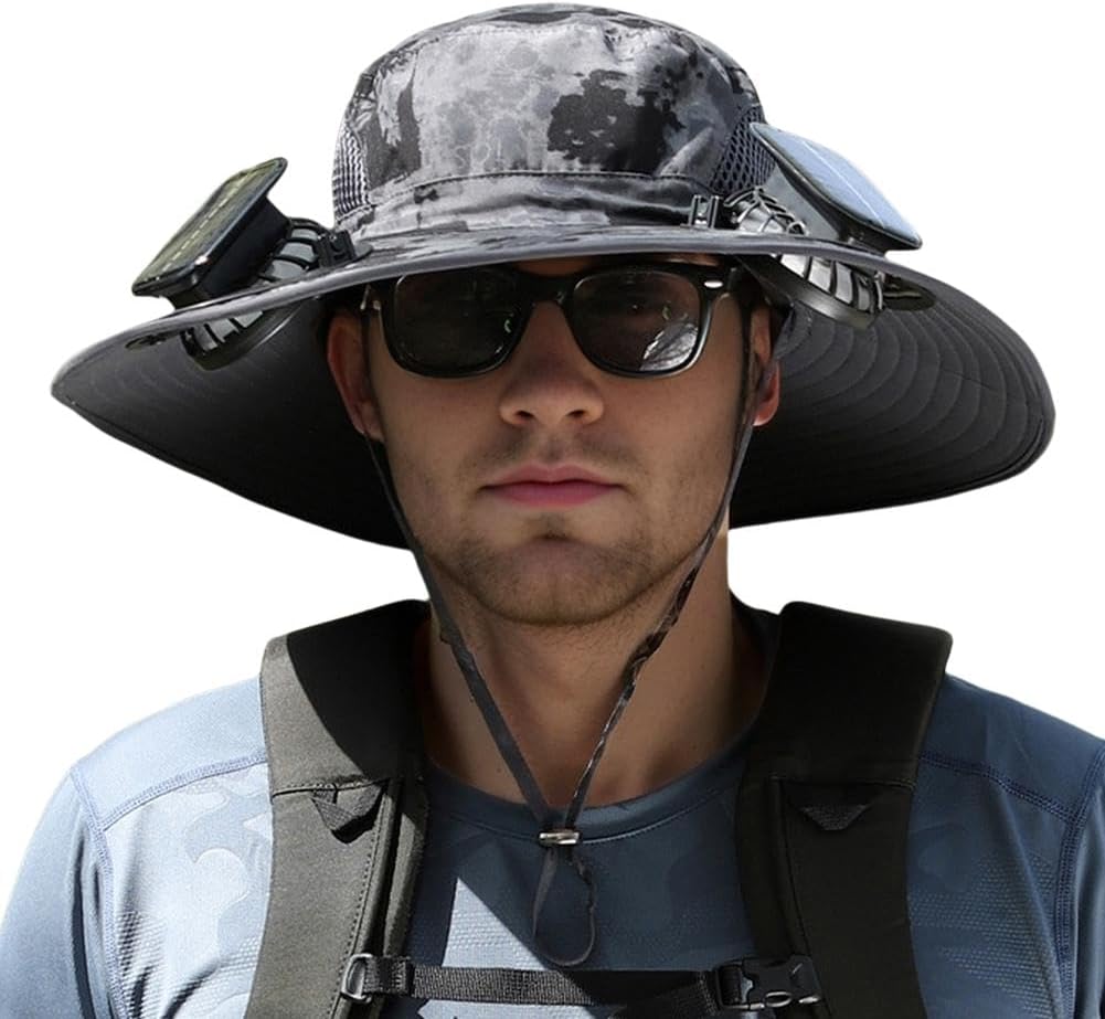 Solbreeze: The Only Chargeable Solar-Powered Cooling, Shade-Giving, Quick-Dry Unisex Hat with High Performance Fans