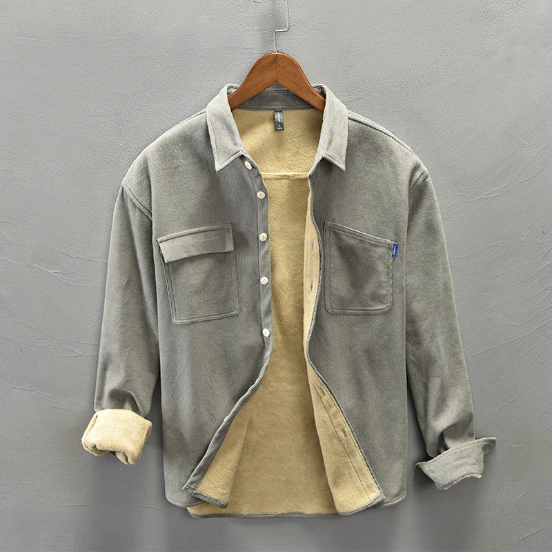 Vantam Suede Button Down