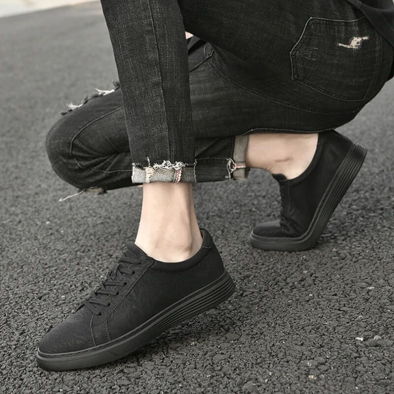 Milanoverdi Hand-Stitched Genuine Italian Leather Sneakers