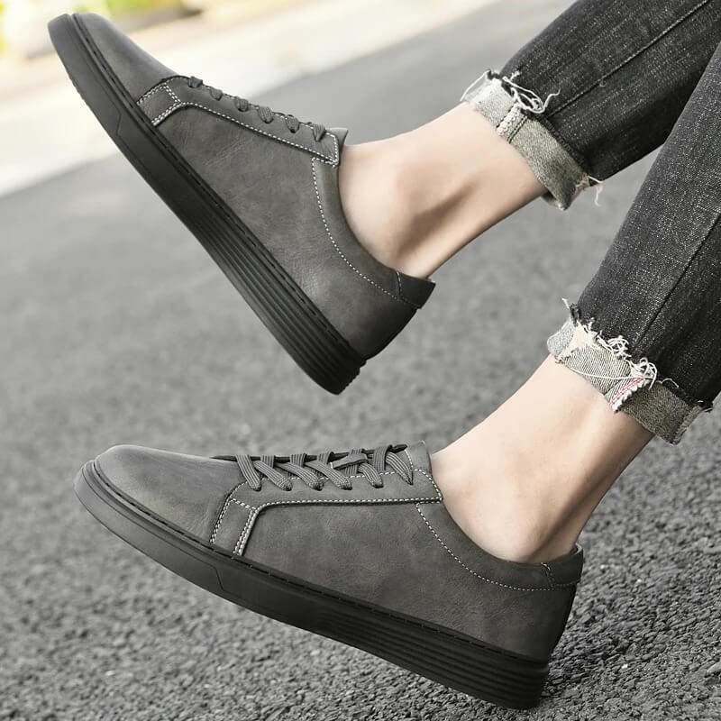 Milanoverdi Hand-Stitched Genuine Italian Leather Sneakers