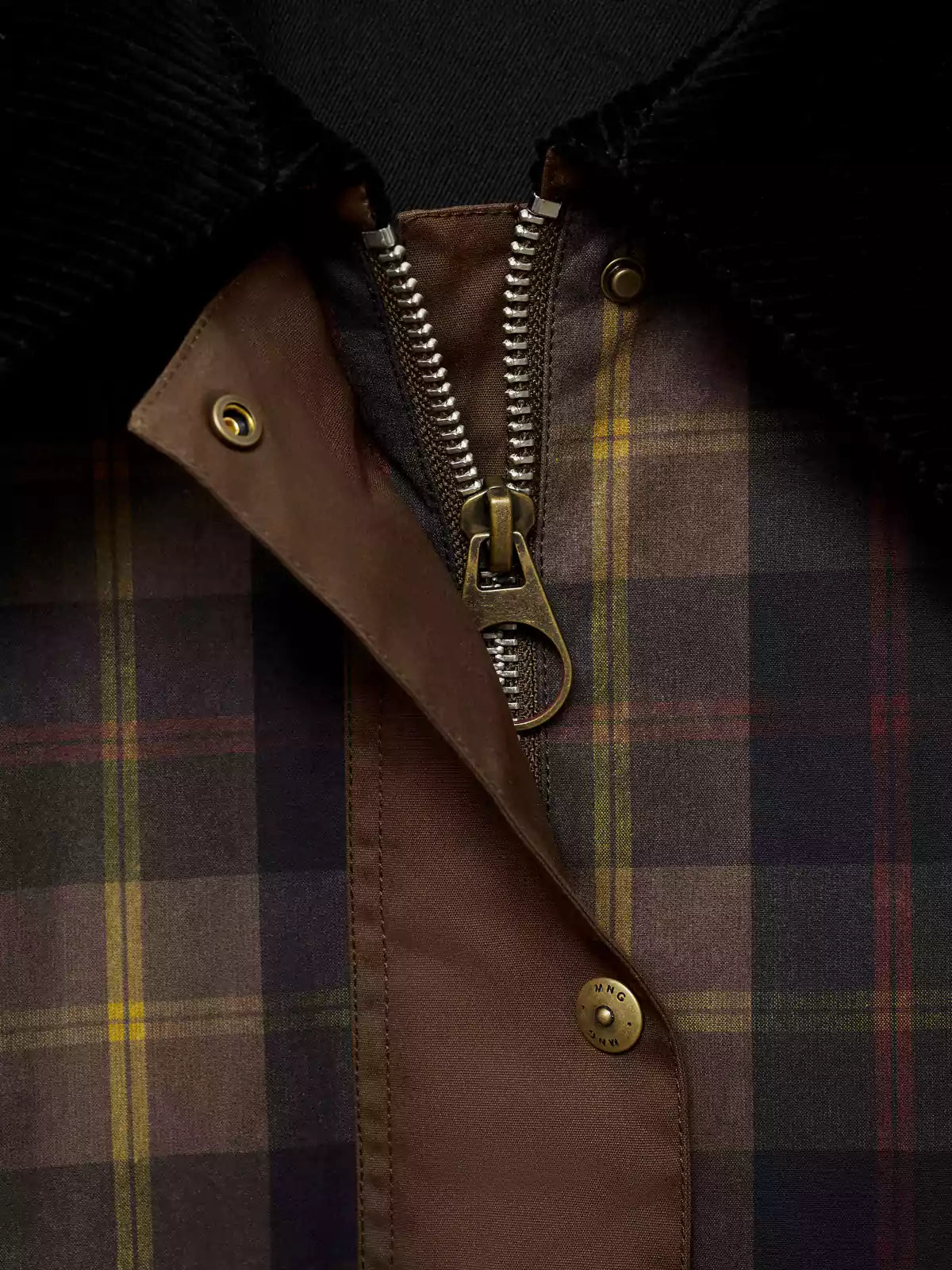 Alison – Women’s Plaid Zip-Up Winter Coat