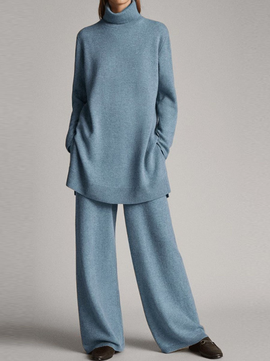 Grace | Women's High Neck Two Piece Lounge Set | Lunarafi