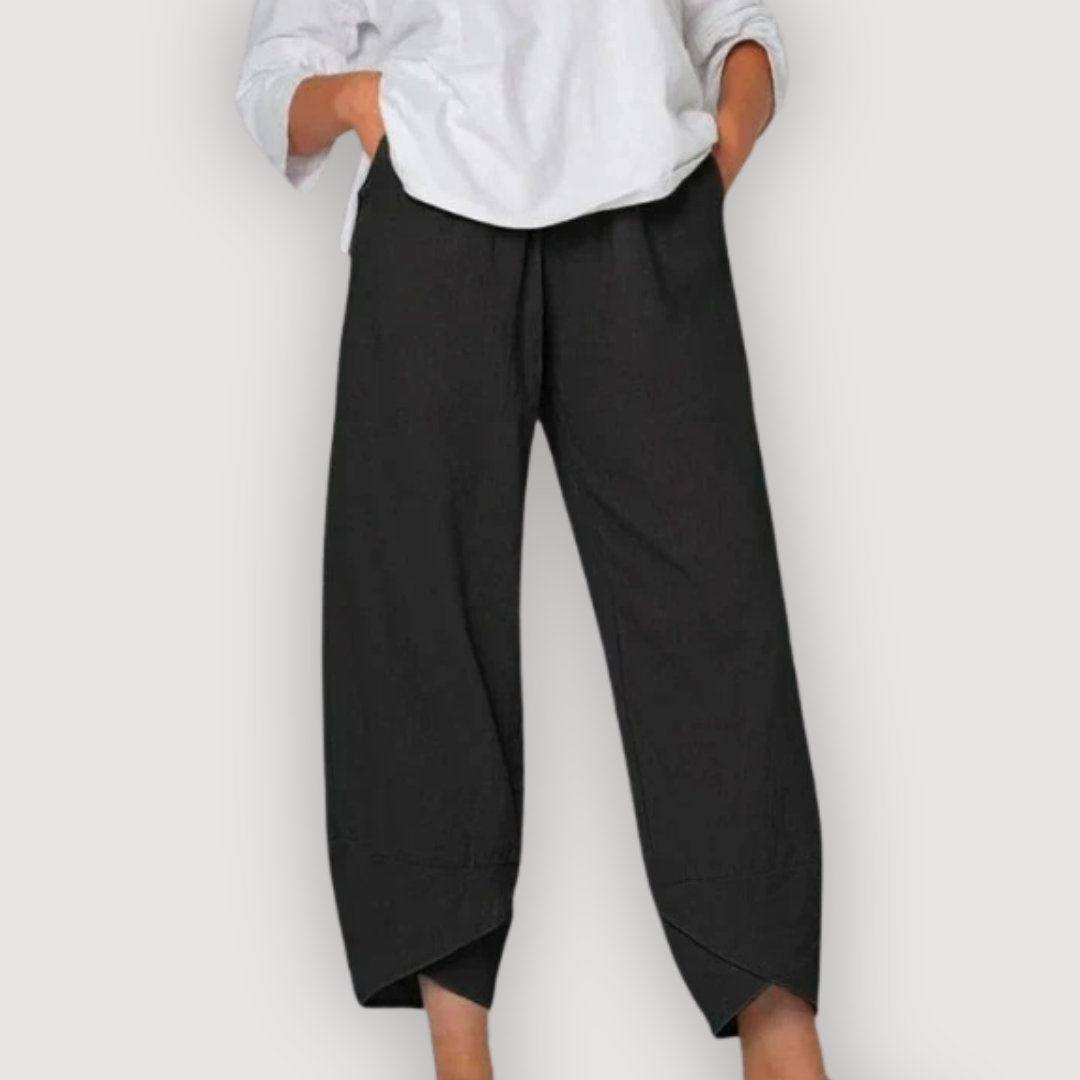 ZARA™ | Afslappede Hørbukser – Skulpturelt Snit & Materiale-Integritet ✨