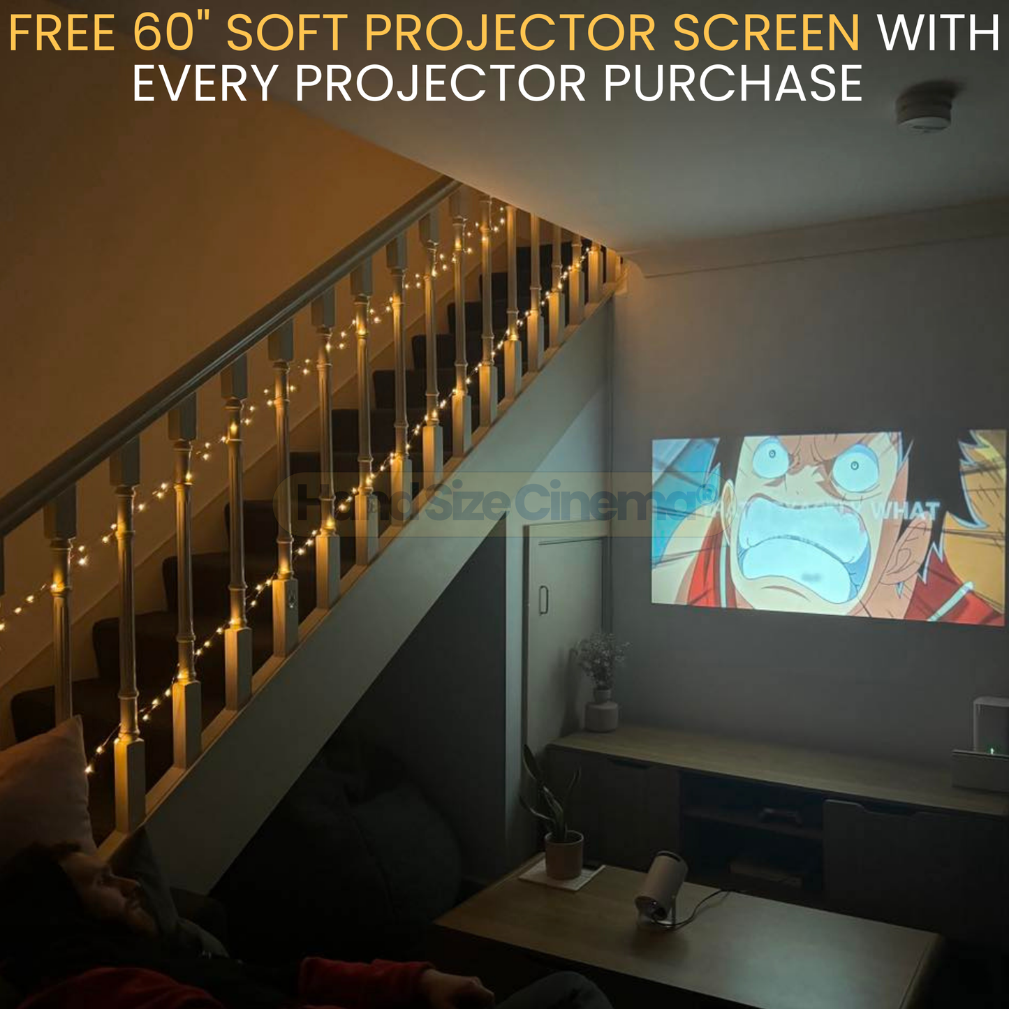 4K Smart Projector Free 60 Projector Screen