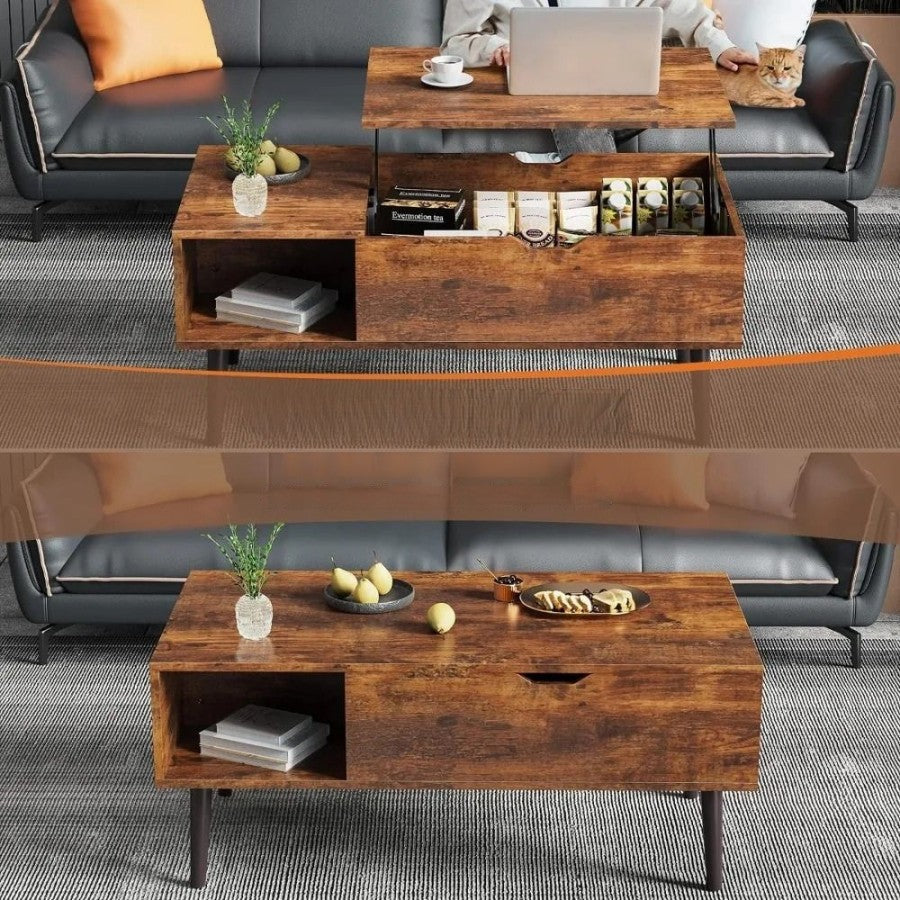 NordicNouveau™ by skörten Sweden: The Clever Coffee Table That Rises to Every Occasion