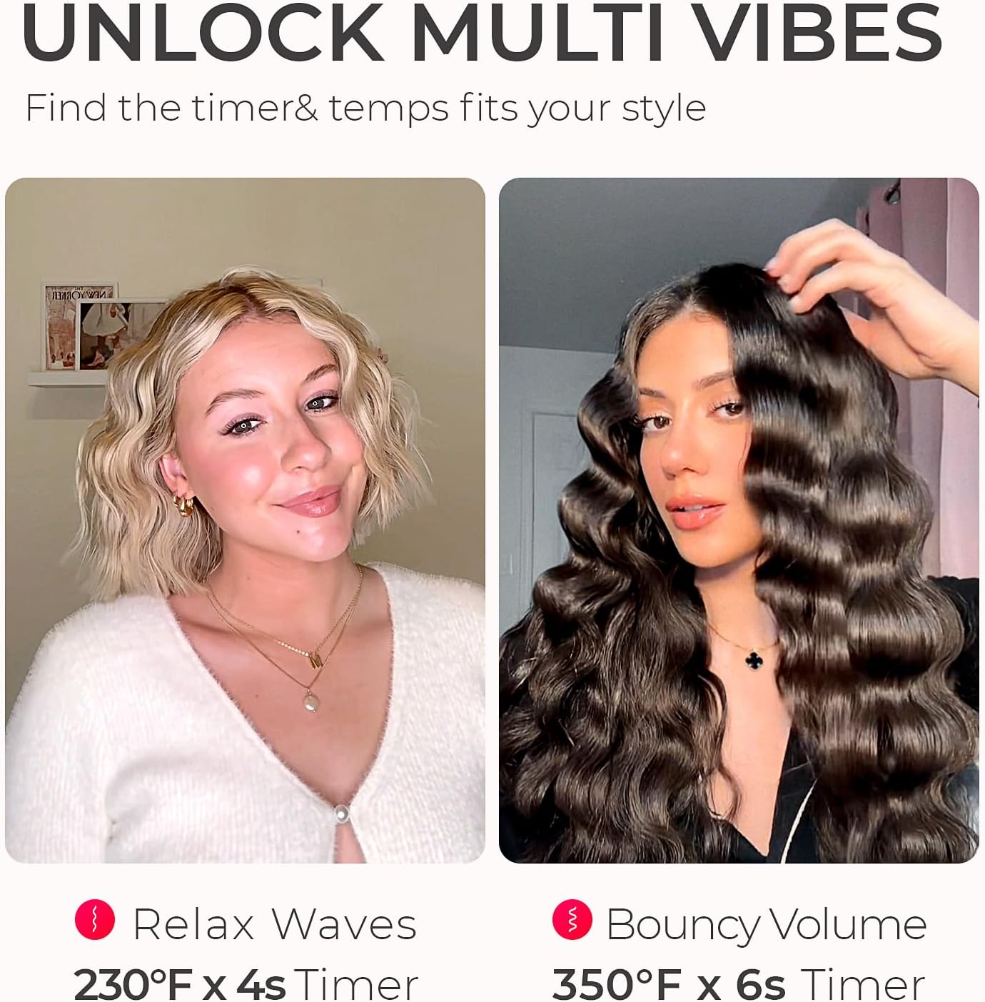 Lyxlocks® Professional Series: 25mm Ceramic Hair Curler & Crimper – Now with Negative Ions, Keratin, & Plant Protein for Perfect & Effortless Curling