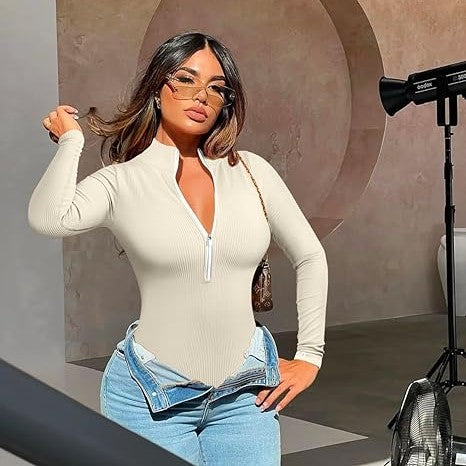 Snatched Zip-Up Bodysuit
