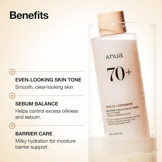 ANUA Rice 70 Glow Milky Toner (250ml)