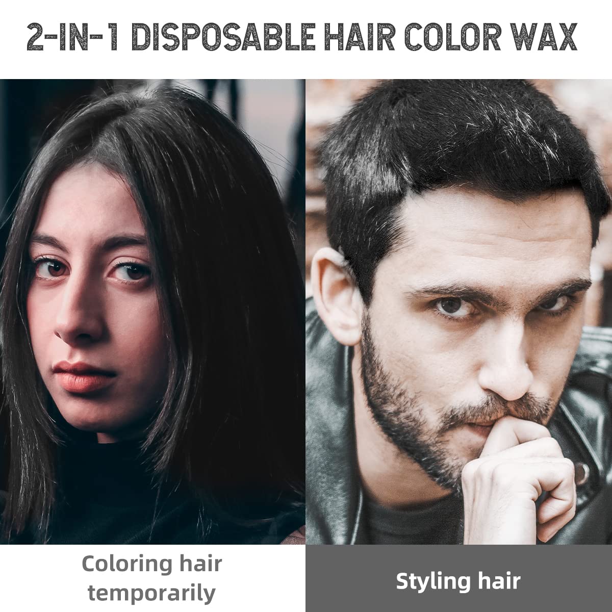 Mofajang® by JesseVance Manhattan: The Only Colored Hair Wax Styling Pomade with Bold Colors, Strong Hold, Simple Style, No Risk, & No Commitment