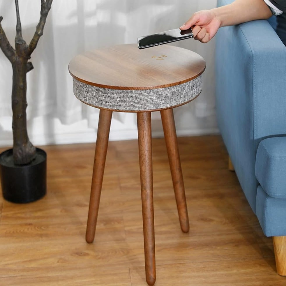 Sonicstil® by skörten Sweden: Bespoke Hi-Fi Audio Nordic Wooden Side-Table Bluetooth Speakers