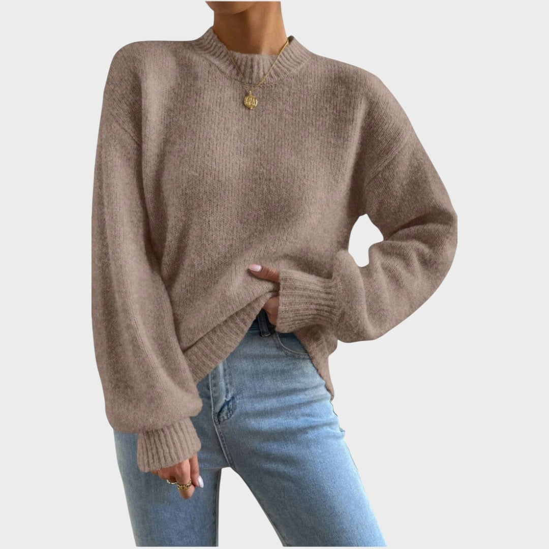 Elara | Pulover din tricot cu mâneci bufante