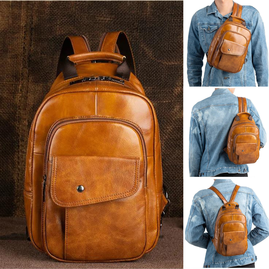 THE BULL Genuine Leather Multifunctional Backpack