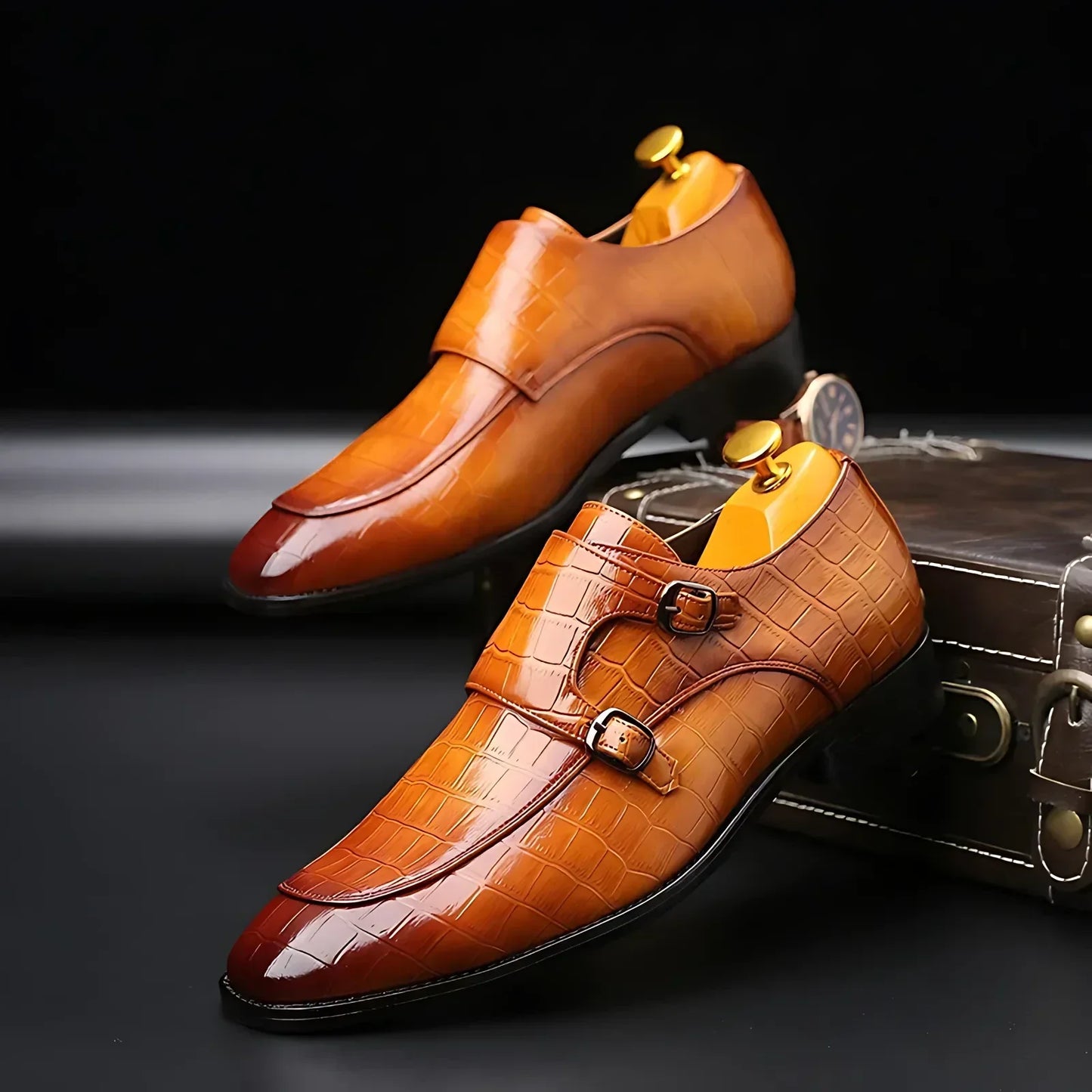 KrokSiluett® by skörten Sweden: Timeless Italian-Swedish Design with Crocodile-Grain Leather Detailing