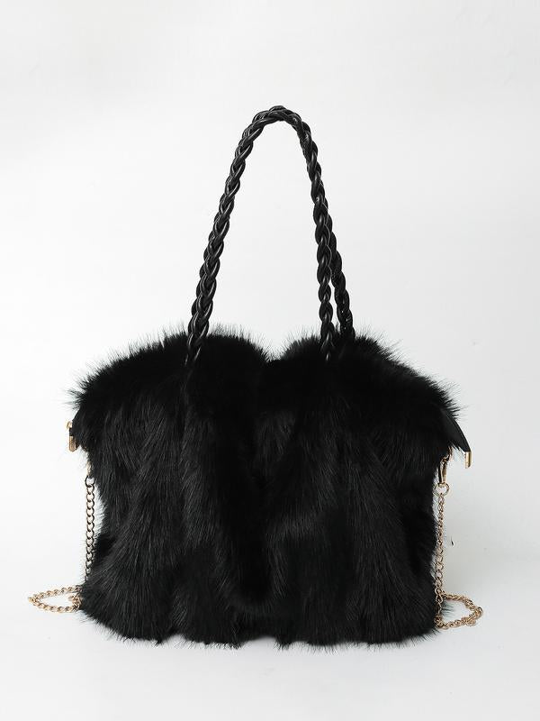 Elisa - Sac à bandoulière en velours peluche polyvalent