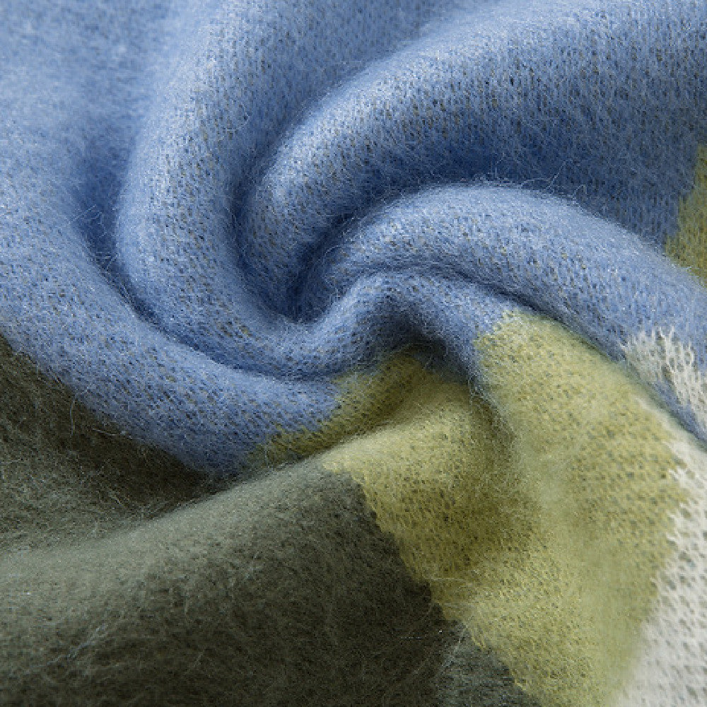 Round Neck Contrast Color Knitwear Sweater