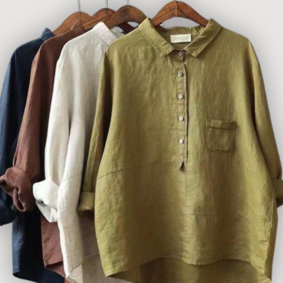 Relaxed Linen Blouse
