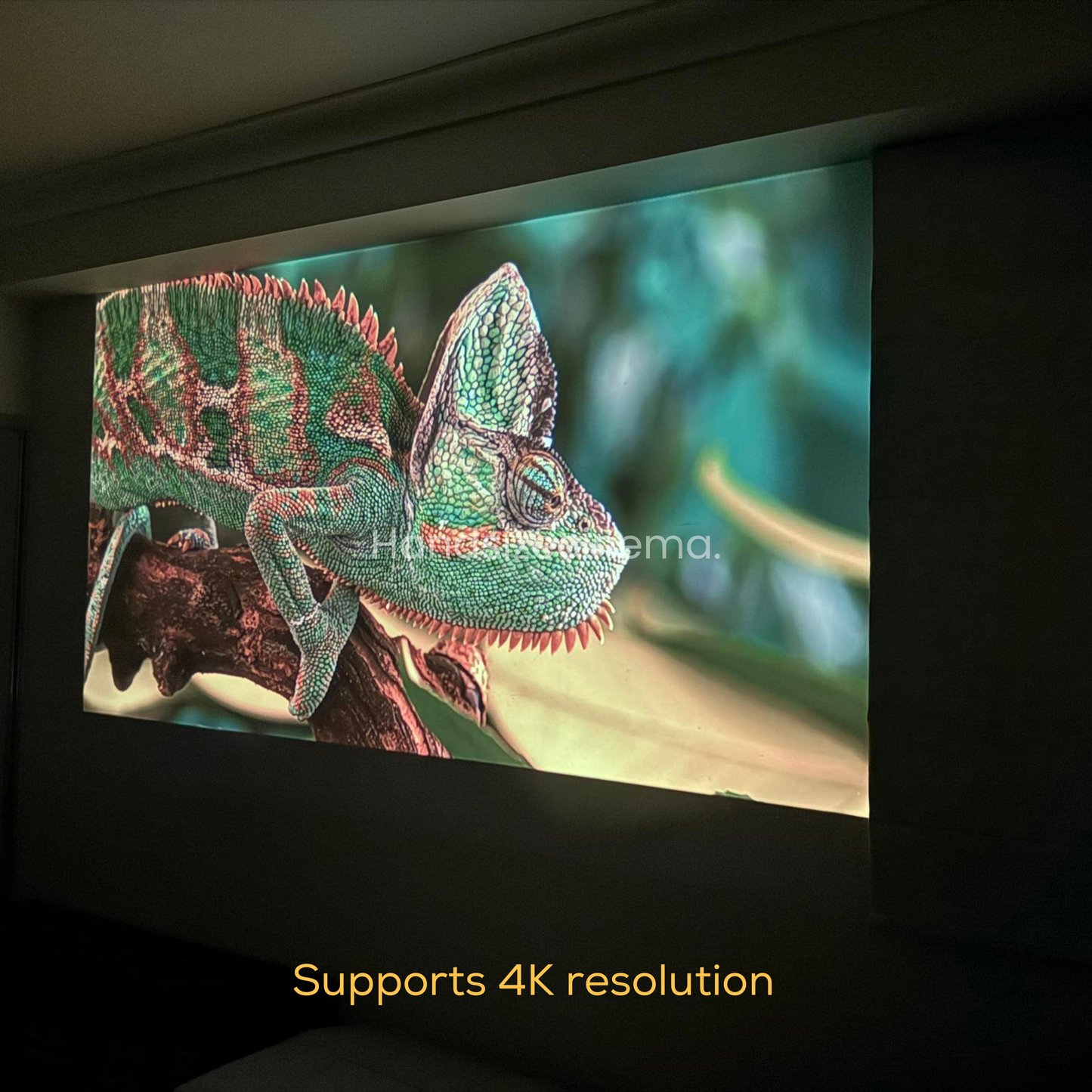 4K Smart Projector + FREE Game Stick Projector Screen
