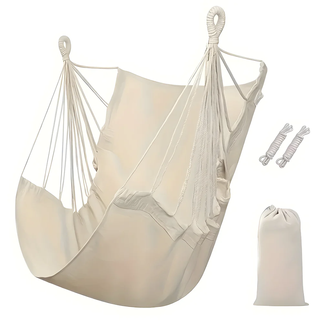 Hängematte | Komfortabel & Strapazierfähig | Bis 150 kg | Polyester-Baumwolle