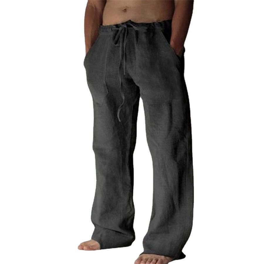 Benjamin - Freizeithose aus Leinen, einfarbig, für Herren