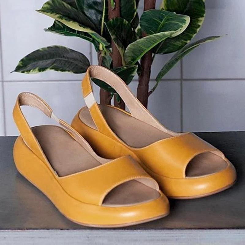 Orthopädische Damen Komfortsandalen mit niedrigem Absatz – Livana