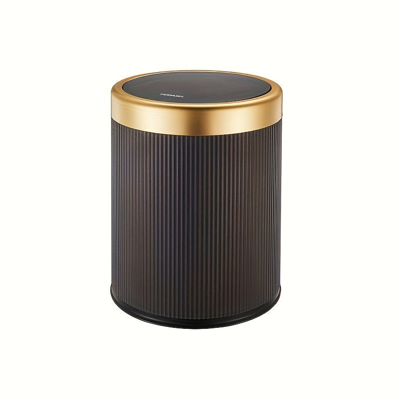 Chic Oval Waste Bin | Touchless Opening Trash Can with Dual Bucket