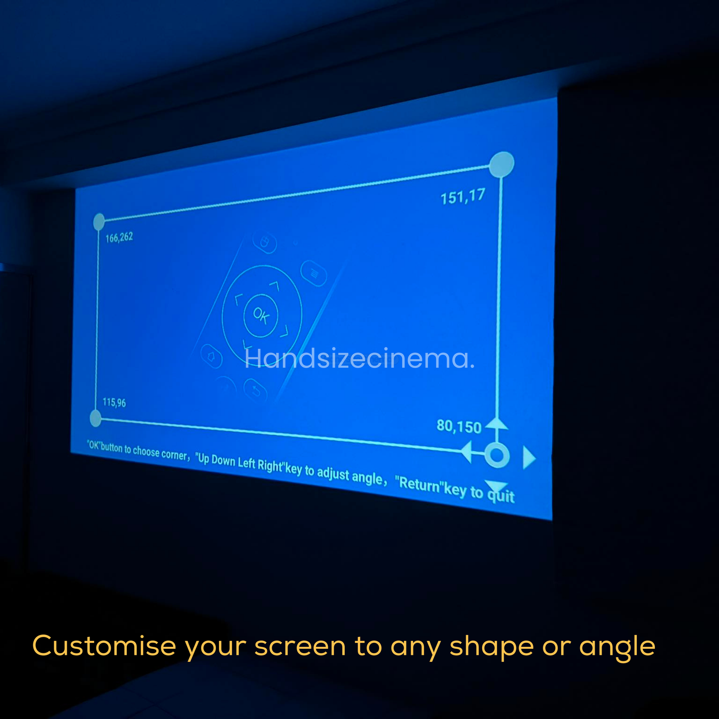 4K Smart Projector + FREE Game Stick Projector Screen
