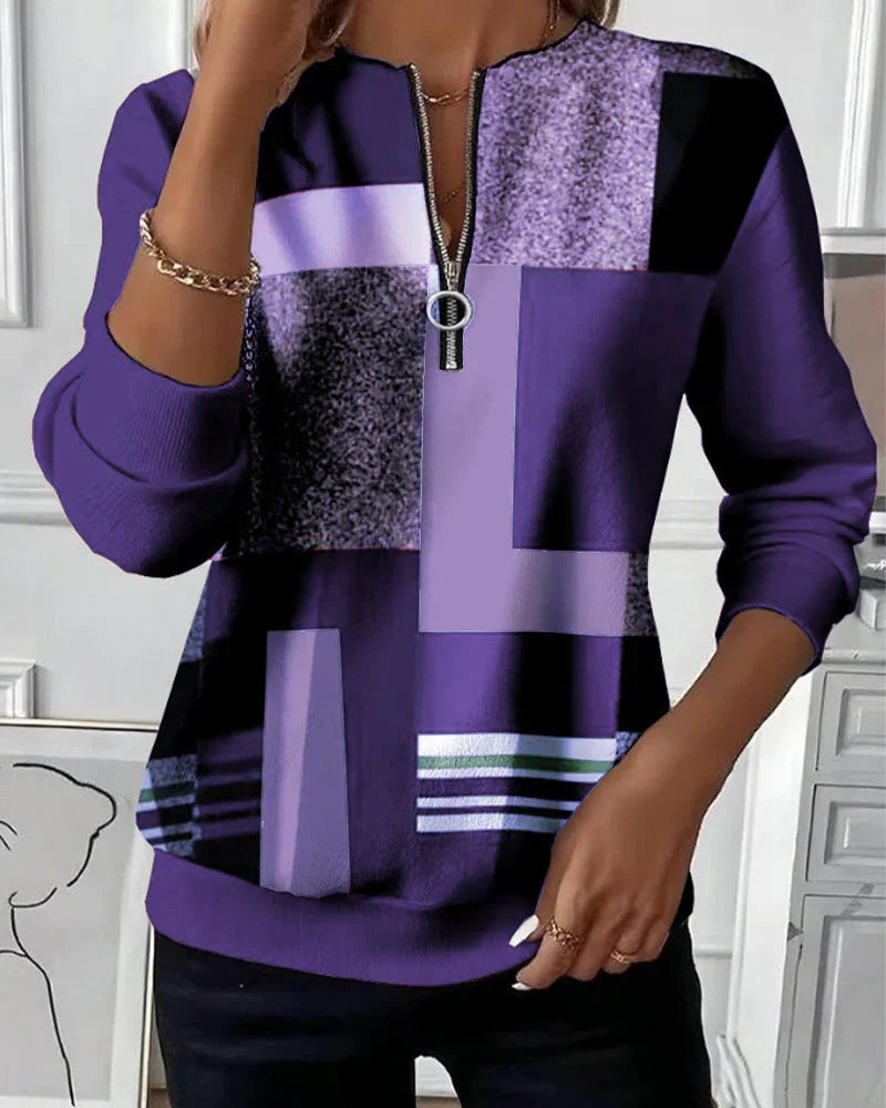 Velstine™ | Knitted Zip-Up Sweater