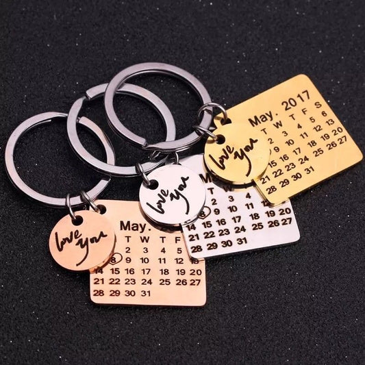 Nightly Wish Custom Special Date Keychain