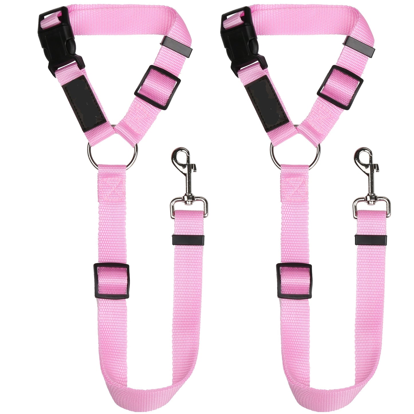 Adjustable Dog Car Seat Belt Restraint – 2 Pack Headrest Safety Leash for Pets 9