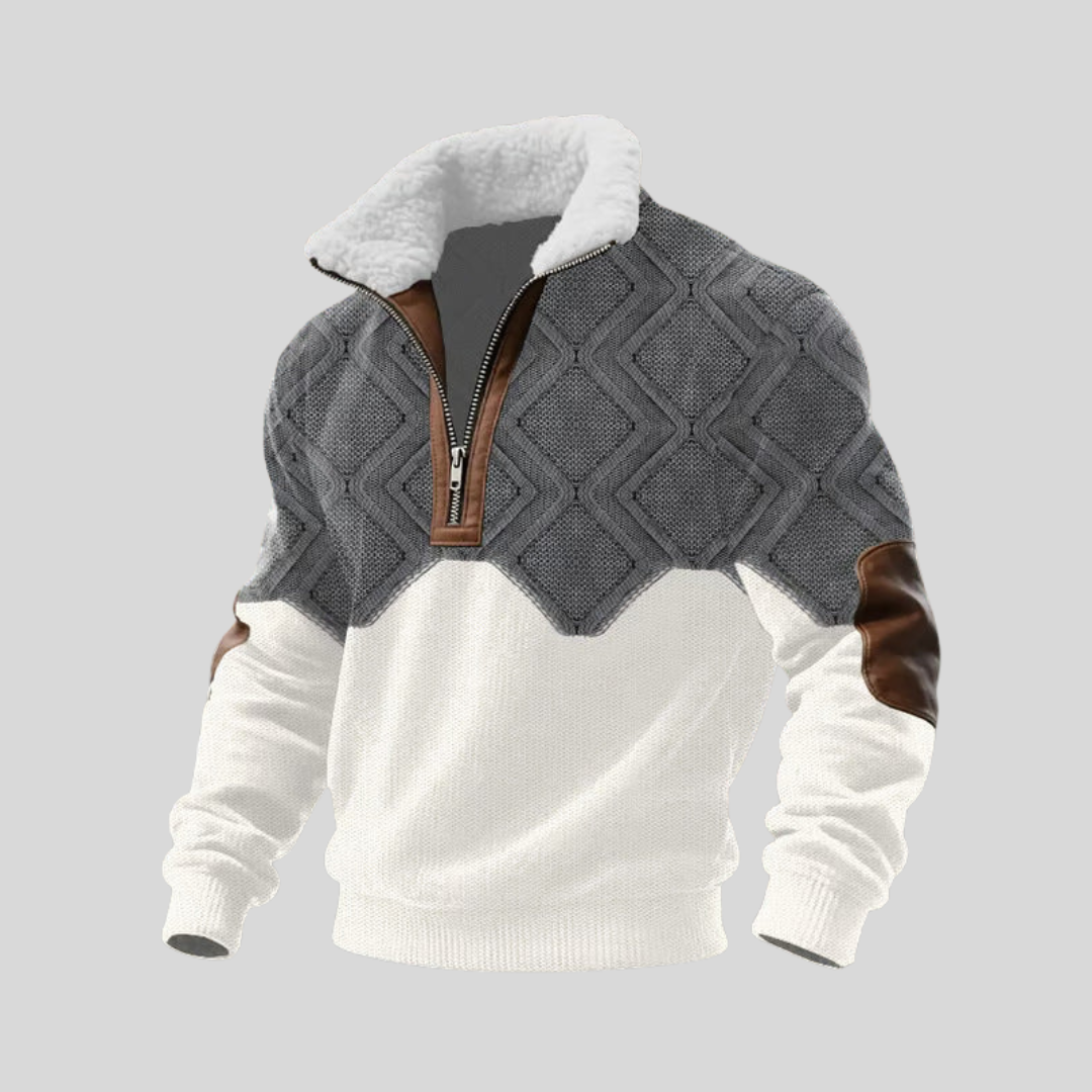 Zip-Up-Pullover mit kuscheligem Fleece-Futter Damen