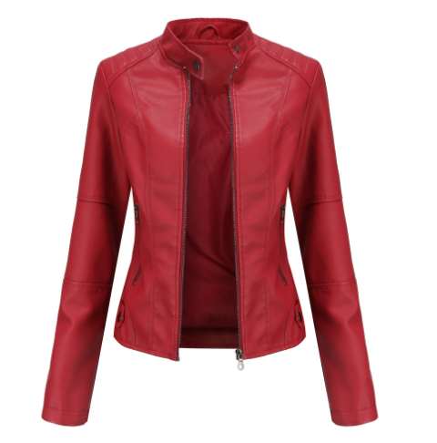 Bikerjacke Kurz für Damen mit Modernem Design