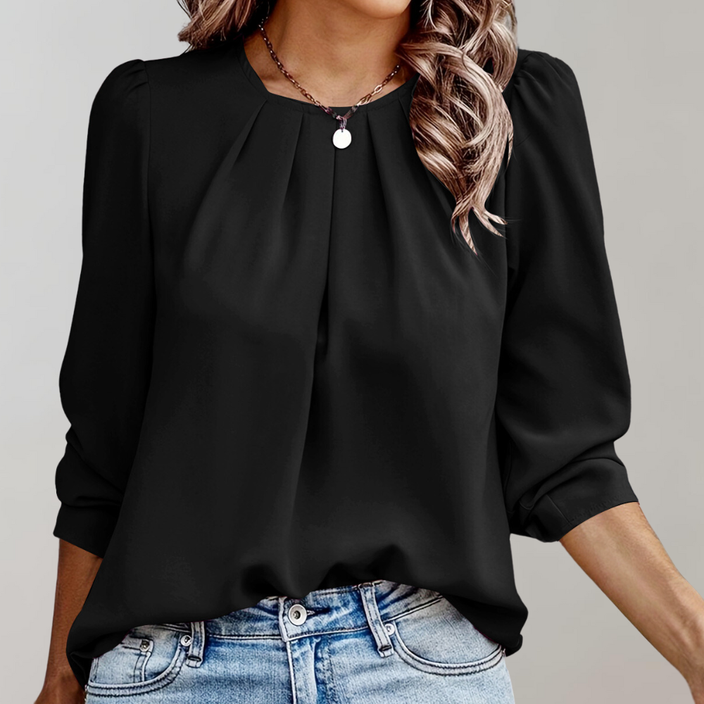 MG | Elegante Damesblouse Met Pofmouwen | 50% Korting!