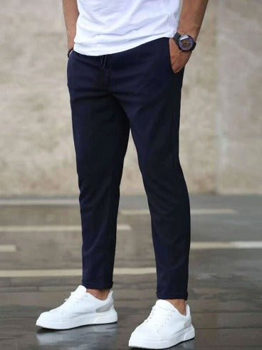Mason | Slim Fit Drawstring Tapered Trousers