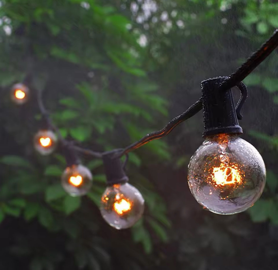 LED Lichterkette Outdoor wetterfest mit warmweißem Licht - Zorenza