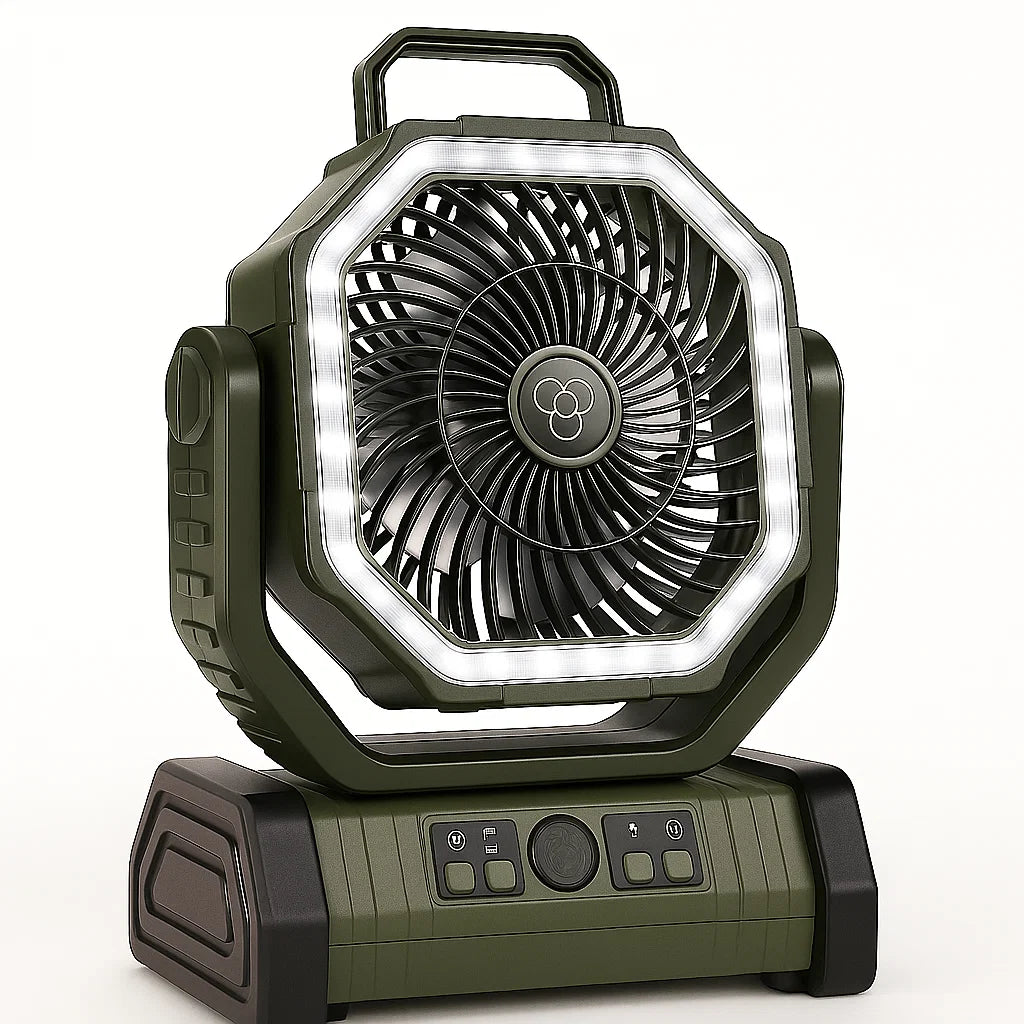 Camping-Ventilator – 3-in-1 – LED – Kabellos