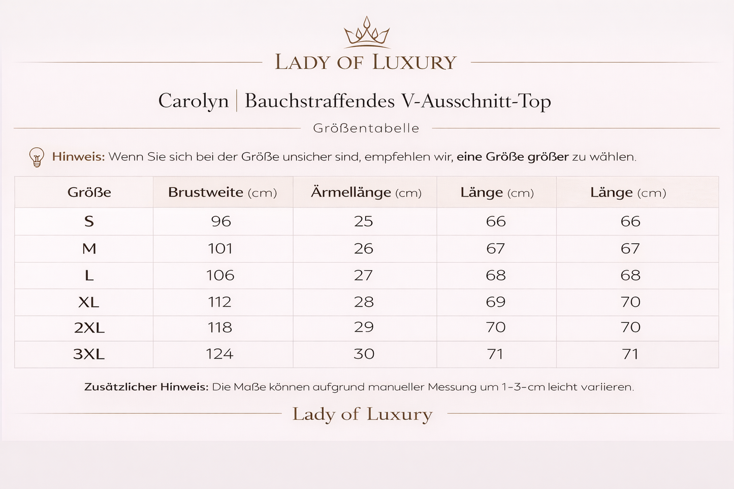 Carolyn | Bauchstraffendes V-Ausschnitt-Top